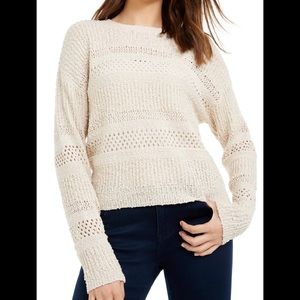 Textured Open Knit Sweater S NWT